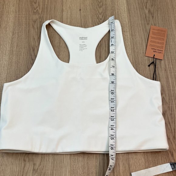 Girlfriend Collective NWT Paloma bra ivory white size 3X - Picture 7 of 7